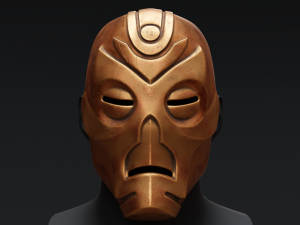 Skyrim Dragon Priest Mask - Volsung 3D Модель