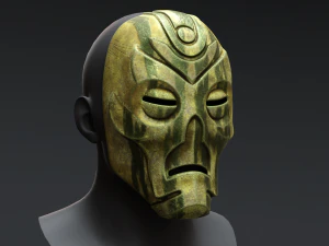 M&aacute;scara de Sacerdote Drag&atilde;o Skyrim - Otar Modelo 3D