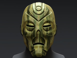Skyrim Dragon Priest Mask - Otar 3D Model