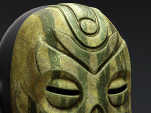 Skyrim Dragon Priest Mask - Otar 3D Model