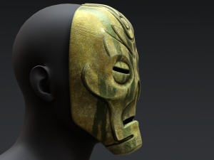 Skyrim Dragon Priest Mask - Otar 3D Model