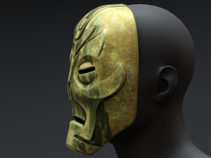 Skyrim Dragon Priest Mask - Otar 3D Model