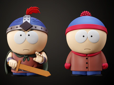 Des mod&egrave;les South Park Stan Modèles 3D en vedette