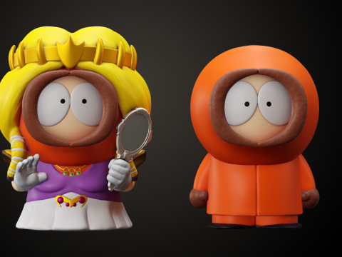 South Park Kenny Models 3Dプリントモデル