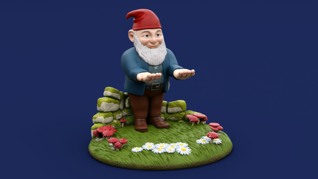 Holder Garden Gnome Modelo de Impressão 3D .c4d .max .obj .3ds .fbx .stl .blend 