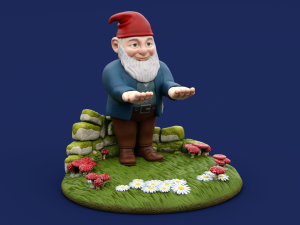 Holder Garden Gnome 3D 打印模型