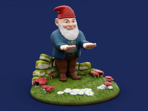 Support Nain de Jardin Modèles 3D en vedette