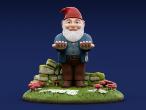 Holder Garden Gnome Modelo de Impressão 3D