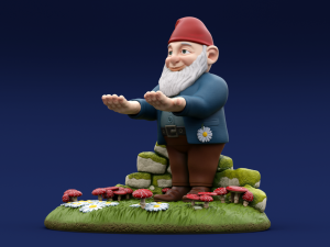 Holder Garden Gnome Modelo de Impressão 3D
