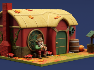 Pied Pieper Gnome House Box - Printable 3Dプリントモデル