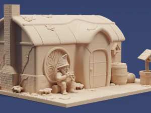 Pied Pieper Gnome House Box - Printable 3D Print Model