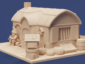 Pied Pieper Gnome House Box - Printable 3D Print Model