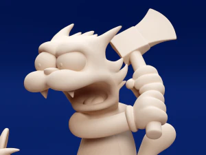 Itchy and Scratchy Printable 3D Print Model