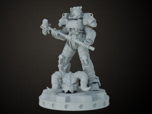 Fallout T60 Battle Pose 3D प्रिंट मॉडल