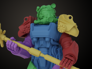 Fallout T60 Battle Pose 3D प्रिंट मॉडल
