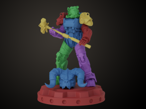 Fallout T60 Battle Pose 3D प्रिंट मॉडल