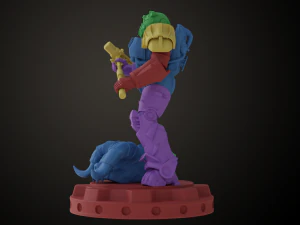 Pose de combat Fallout T60 Modèles 3D en vedette