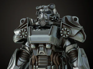 낙진 T60 파워 아머 3D 프린트 모델