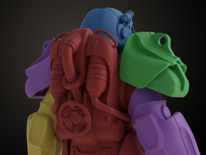 Fallout T60 Power Armour Modello di stampa 3D
