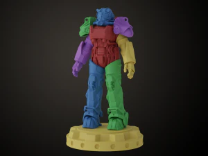 Armadura de poder Fallout T60 Modelo de impresión 3D