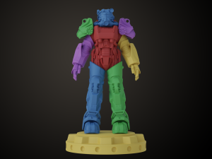 Fallout T60 Power Armour Modello di stampa 3D