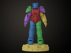 Armadura de poder Fallout T60 Modelo de impresión 3D
