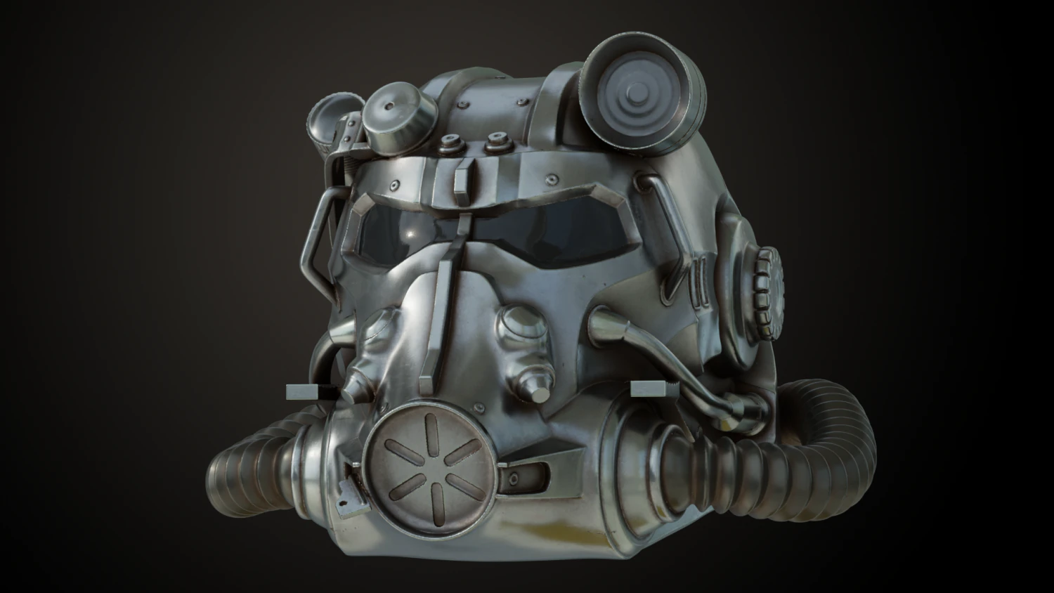 Fallout T60 Helmet 3D Print Model .c4d .max .obj .3ds .fbx .stl .blend