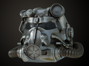 Fallout T60 Helmet 3D 打印模型
