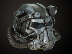 Fallout T60 Helmet Model Cetak 3D