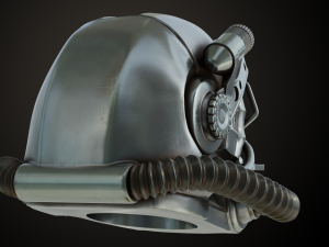 Fallout T60 Helmet Model Cetak 3D