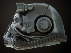 Fallout T60 Helmet Model Cetak 3D