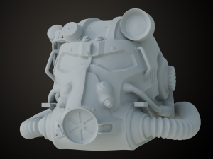 Fallout T60 Helmet Model Cetak 3D
