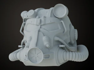 Fallout T60 Helmet 3D Print Model
