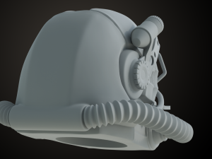 Fallout T60 Helmet Model Cetak 3D