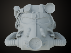 Fallout T60 Helmet Model Cetak 3D
