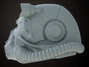 Fallout T60 Helmet Model Cetak 3D