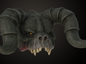 Fallout Deathclaw Head 3D 打印模型