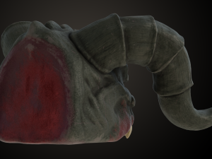Fallout Deathclaw Head Modèles 3D en vedette
