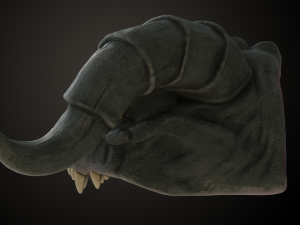 Fallout Deathclaw Head Modèles 3D en vedette