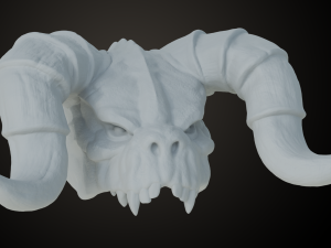 Fallout Deathclaw Head Modèles 3D en vedette