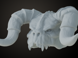 Fallout Deathclaw Head Modèles 3D en vedette