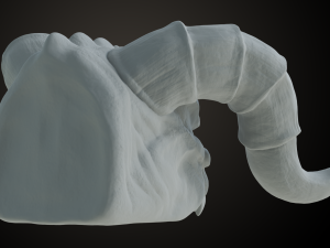 Fallout Deathclaw Head Modèles 3D en vedette