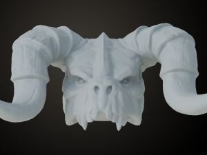 Fallout Deathclaw Head Modèles 3D en vedette