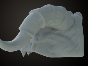 Fallout Deathclaw Head Modèles 3D en vedette
