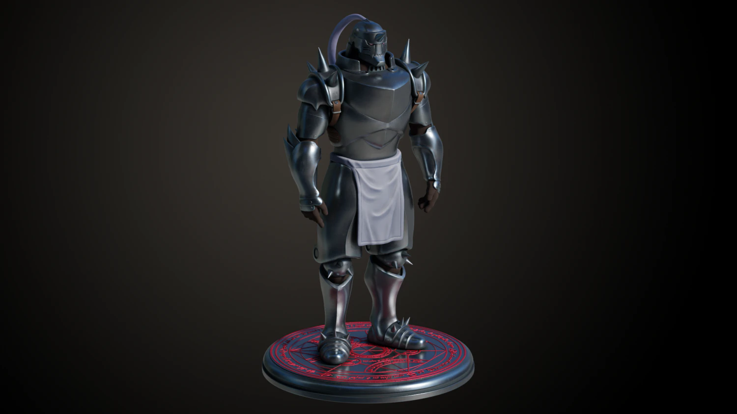 Alphonse Elric 3D Print Model .c4d .max .obj .3ds .fbx .stl .blend 