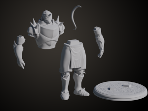 Alphonse Elric 3D Print Model