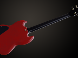 SG Custom Guitar Model 3D