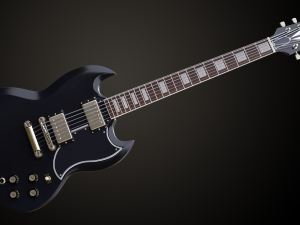 SG Custom Guitar Model 3D