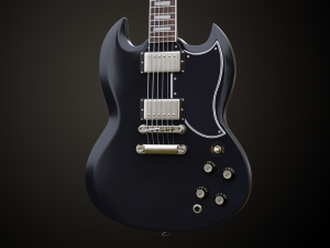 SG Custom Guitar Model 3D