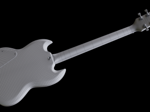 SG Custom Guitar Model 3D